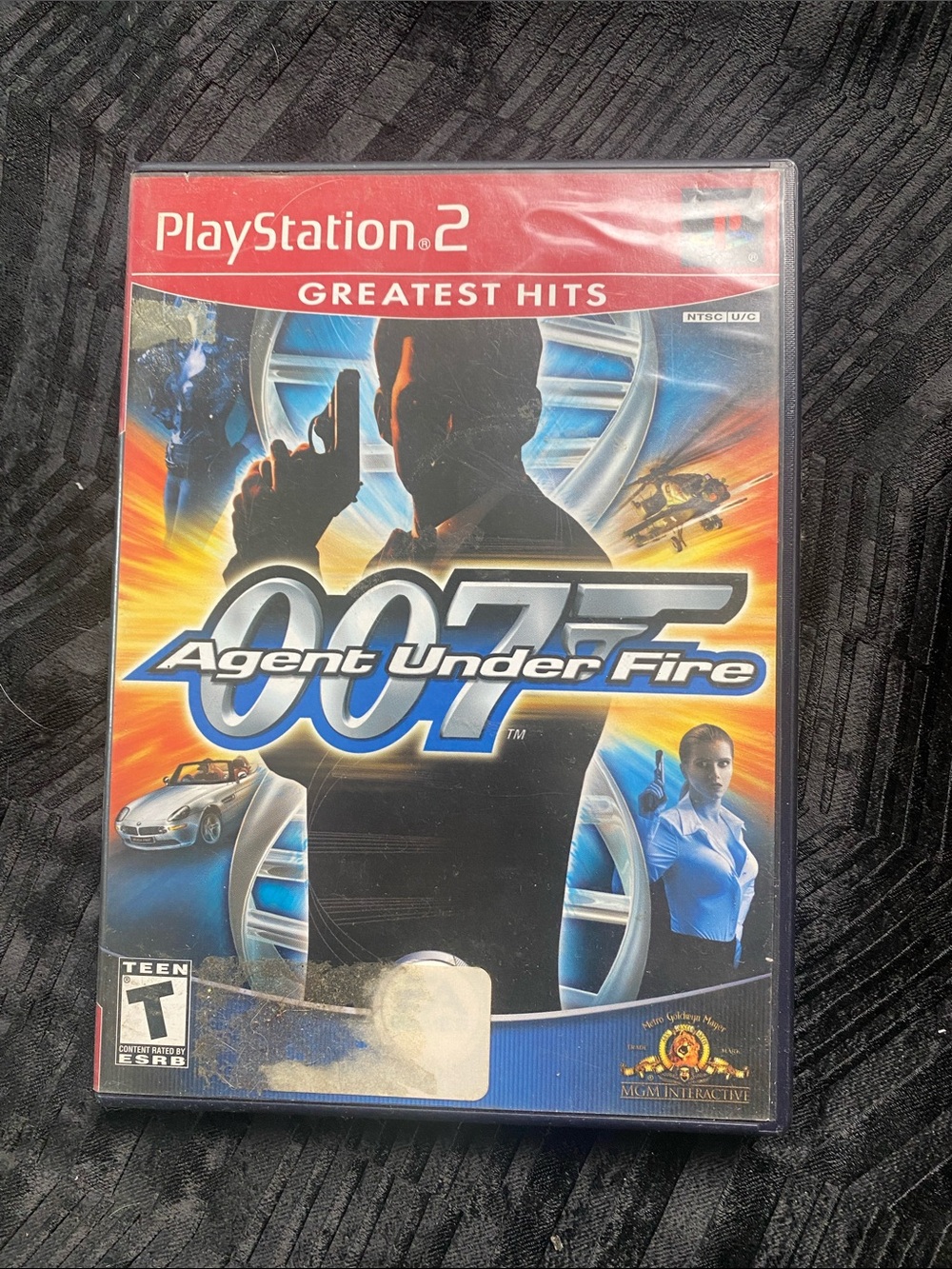 Sony PlayStation 2 007: Agent Under Fire - Black, Blue & Red Cover